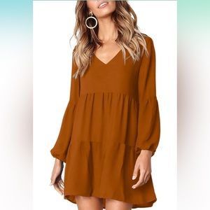 Tunic Dress Rust Orange
